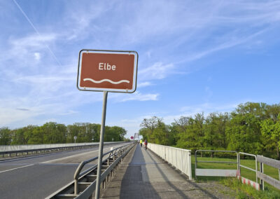 Brücke über die Elbe bei Damnatz